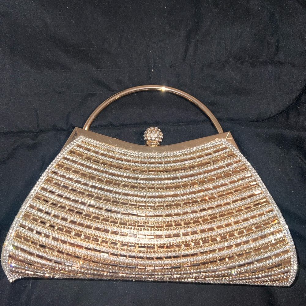 Gold and silver clutch